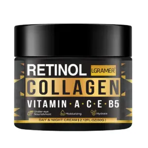 Men’S Retinol Collagen Face Cream Skincare Moisturizing Brightening Hydrating Smooth Wrinkles Firming Facial Men Skin Care Set